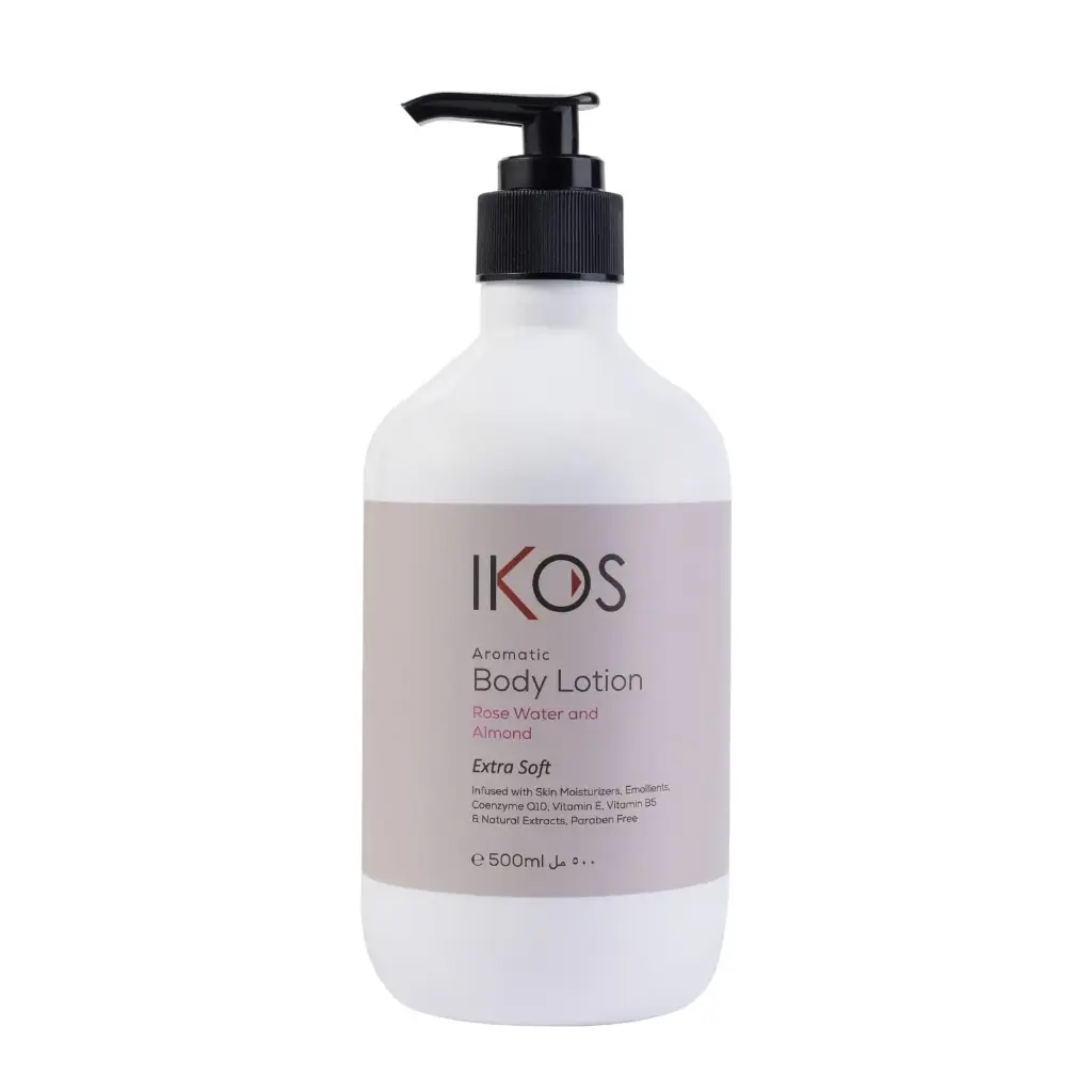 IKOS BODY LOTION ROSE WATER AND ALMOND 500ML