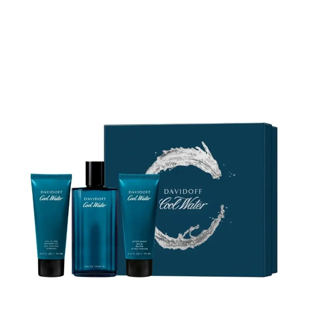 DAVIDOFF COOL WATER MEN SET EDT 125ML+SG 75ML+ASB 75ML 