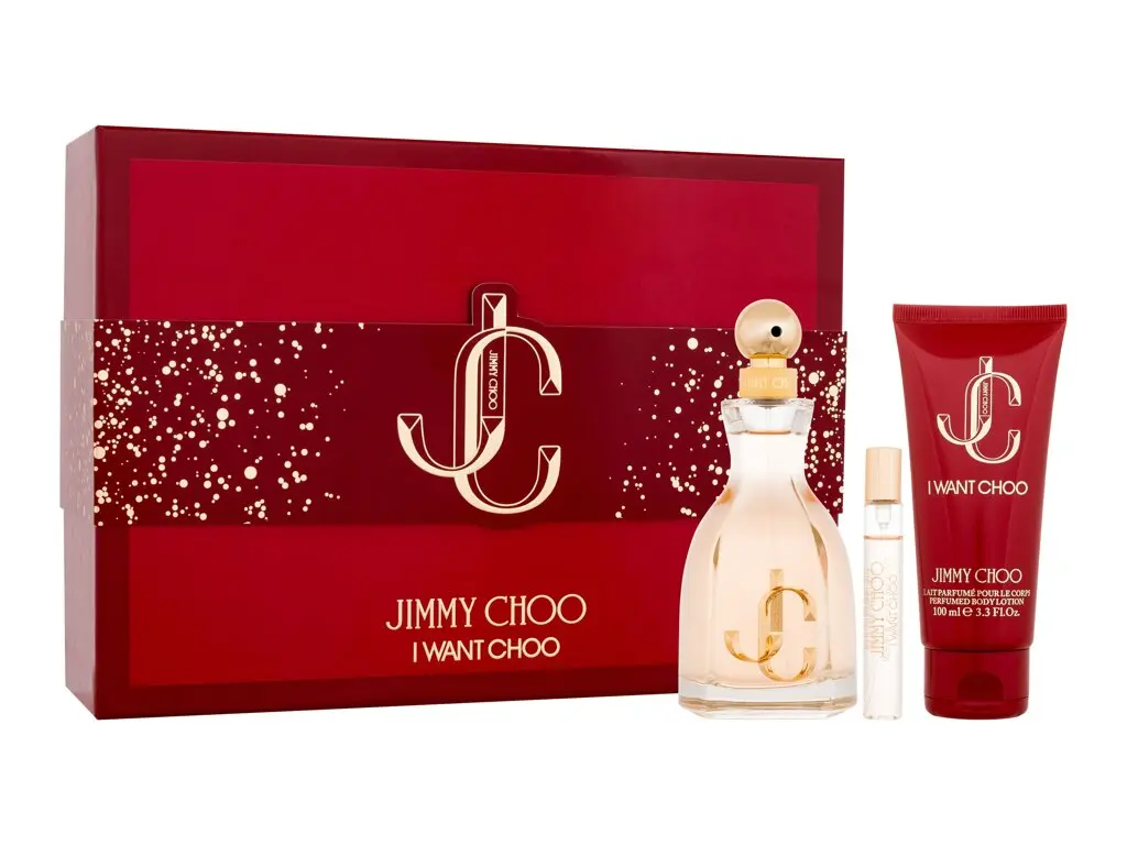 JIMMY CHOO I WANT CHOO 3 PC SET WOMEN (100ML EDP+7.5ML EDP+100ML BL) 