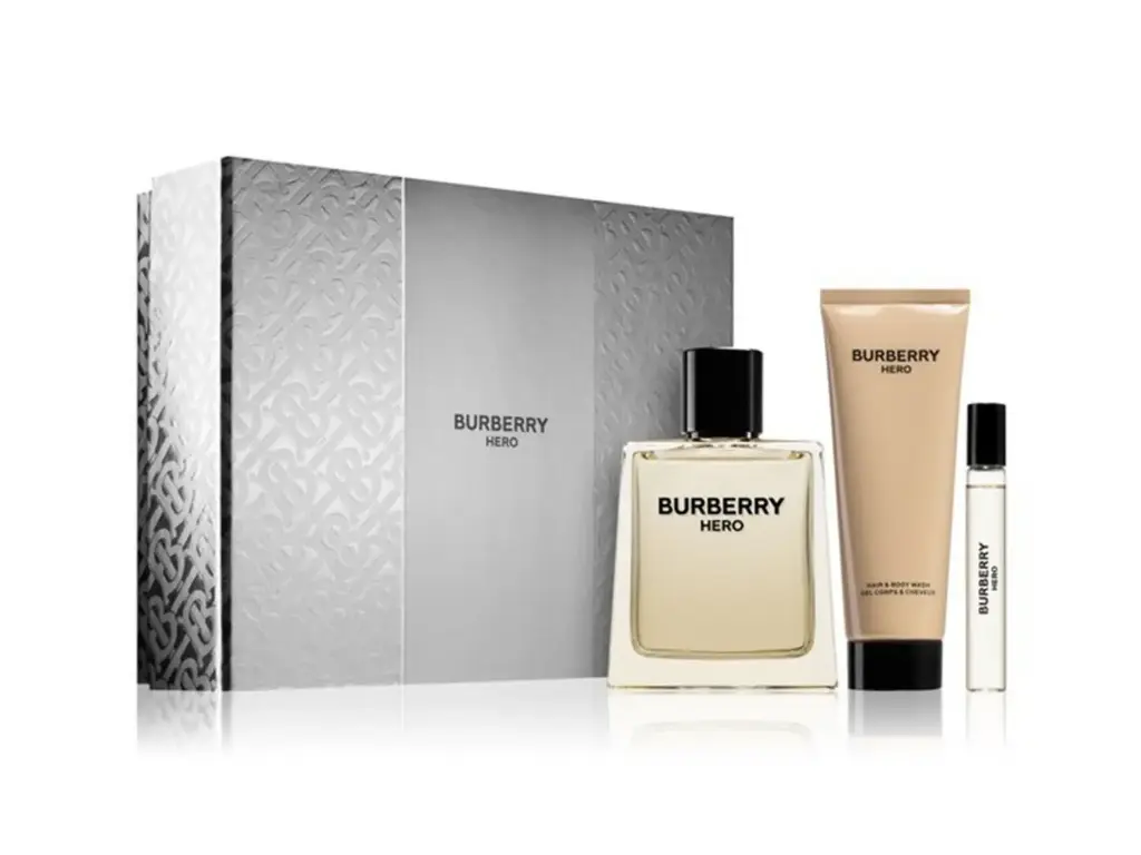 BURBERRY HERO SET 100ML EDT + BW 75ML + 10ML EDT 