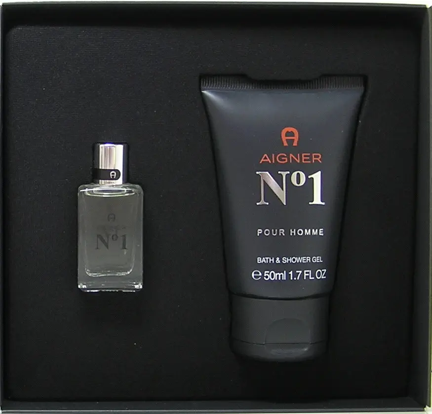 AIGNER NO1 POUR HOMME MEN SET EDT 8ML+SG50ML