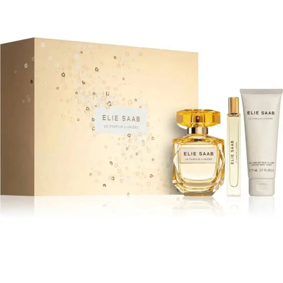 ELIE SAAB LE PARFUM LUMIERE WOMEN SET EDP 90ML + EDP 10ML + BL 75ML 