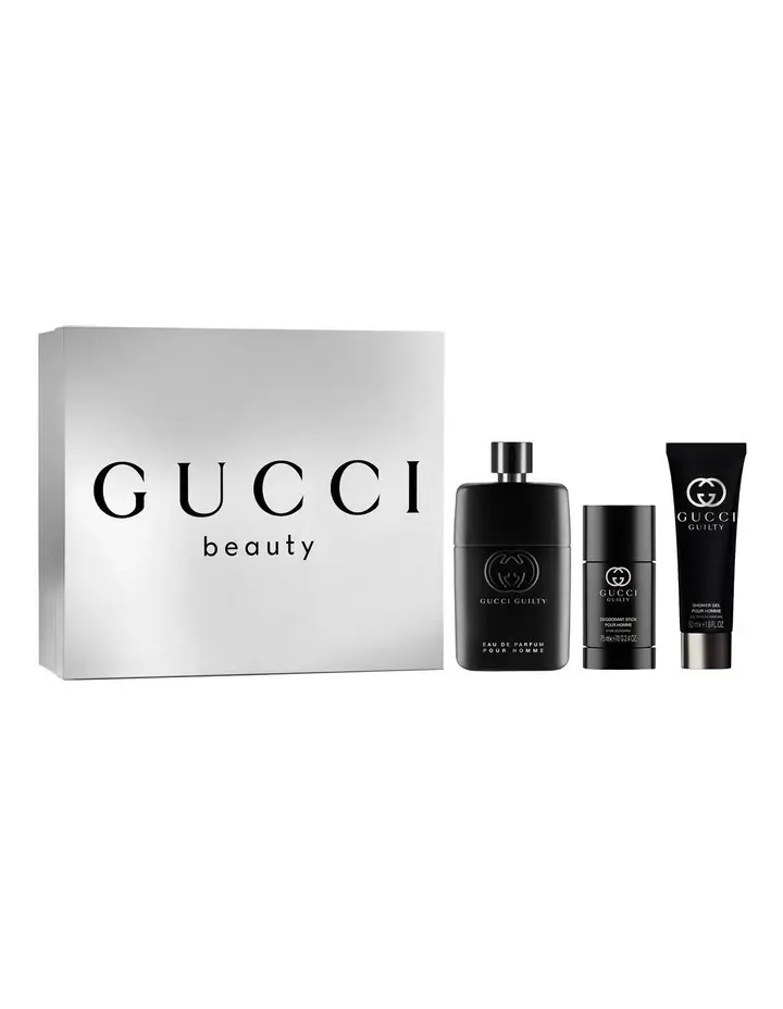 GUCCI GUILTY MEN SET EDT 90ML+DS 75ML+SG 50ML 