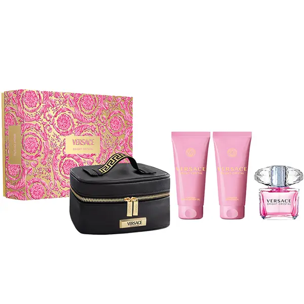 VERSACE BRIGHT CRYSTAL WOMEN EDT SET (POUCH) 
