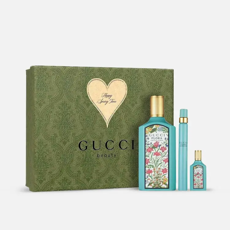 GUCCI FLORA GORGEOUS JASMINE WOMEN SET EDP 100ML + EDP 10ML + EDP 5ML 