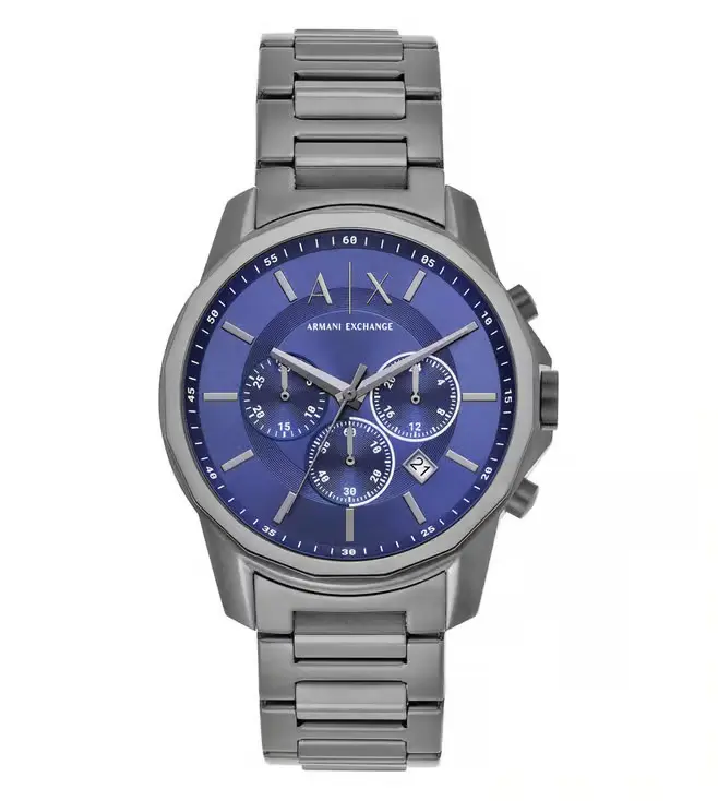 AX1731 ARMANI CHRONOGRAPH GUNMETAL STAINLESS STEEL WATCH 