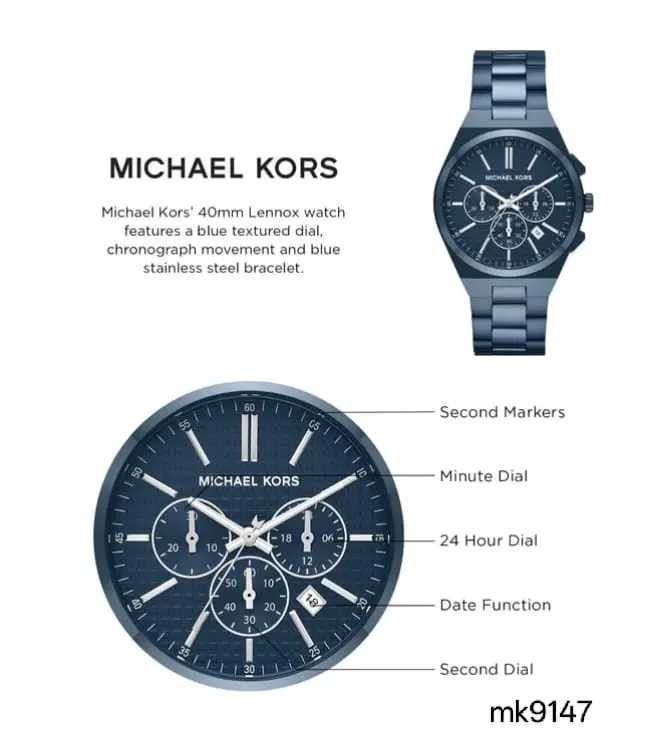 MK9147 MICHAEL KORS LENNOX WATCH MEN 