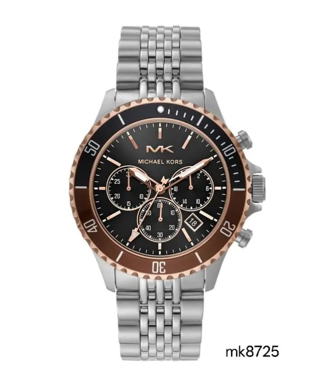 MK8725 MICHAEL KORS BAYVILLE BLACK DIAL WATCH FOR MEN