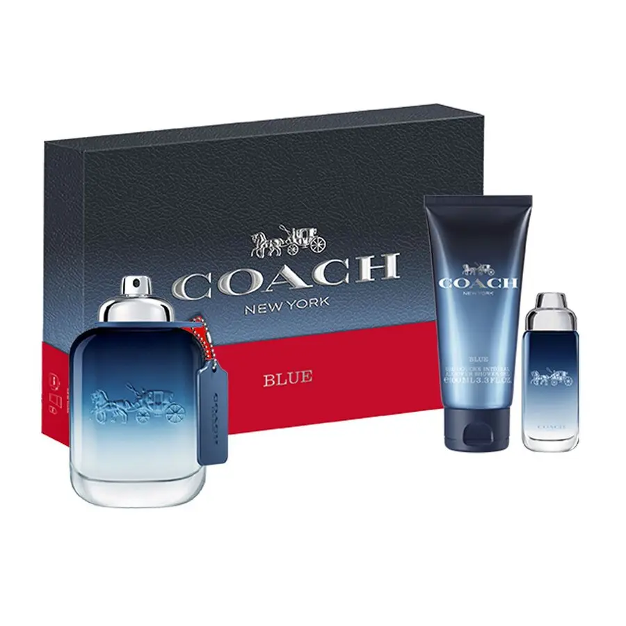COACH BLUE MEN SET EDT 100ML+15ML+ALL OVER SHOWER GEL 100ML