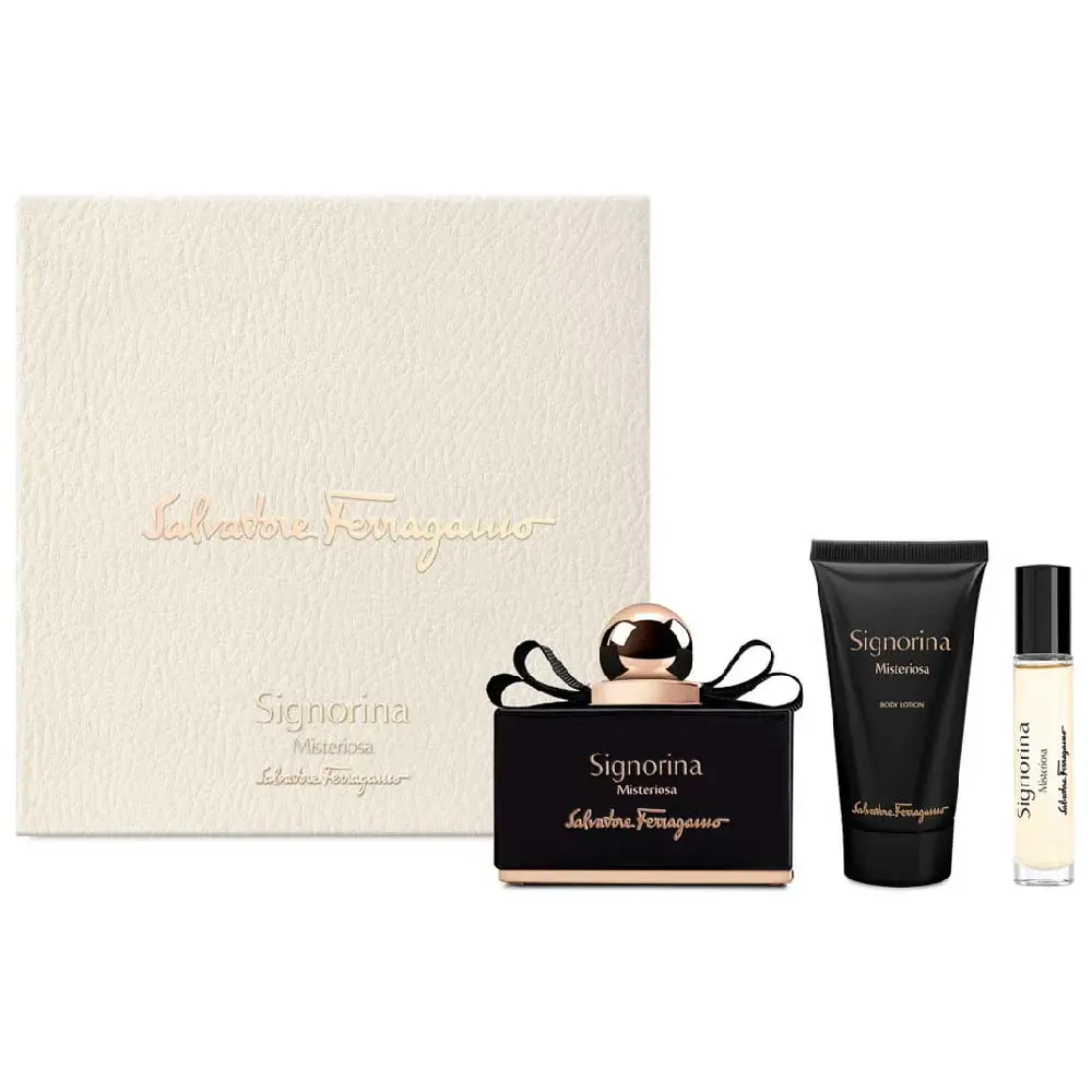 FERRAGAMO SIGNORINA MISTERIOSA WOMEN EDP SET EDP 100ML+BL50ML+10ML) 