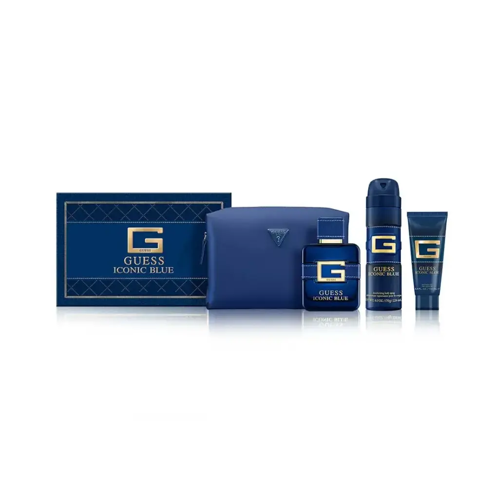 GUESS ICONIC BLUE MEN SET