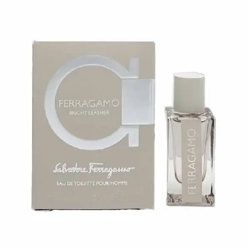 [8052464891757] FEREGAMO BRIGHT LEATHER MEN EDT 5ML MINI 