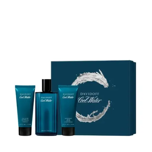 [3616306698369] DAVIDOFF COOL WATER MEN SET EDT 125ML+SG 75ML+ASB 75ML 
