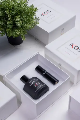 [IKOS GIFT SET SECRET LEATHER MEN EDP 100ML + AUTOMISER] IKOS GIFT SET SECRET LEATHER MEN EDP 100ML + AUTOMISER