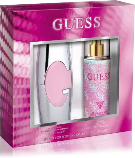[085715329868] GUESS PINK WOMEN SET EDP 75ML + FRAGRANCE MIST 125ML 