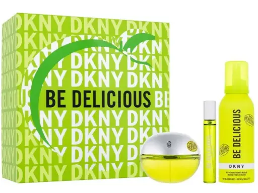 [85715961051] DKNY BE DELICIOUS WOMEN SET EDP 100ML + EDP 15ML + REFRESHING SHOWER MOUSSE 150ML 