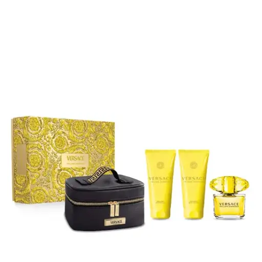 [8011003893294] VERSACE YELLOW DIAMOND WOMEN SET EDT 90ML + SG 100ML + BL 100ML + BEAUTY CASE 