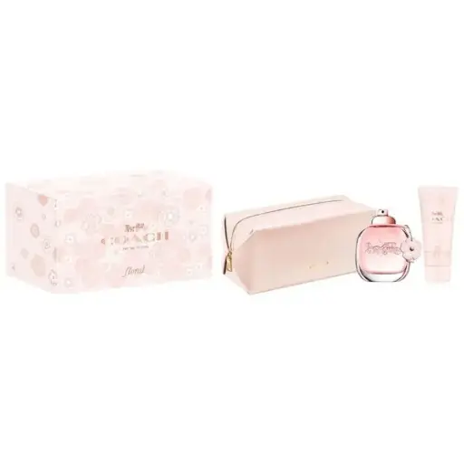 [3386460148825] COACH FLORAL WOMEN SET EDP 90ML+BL 100ML+POUCH