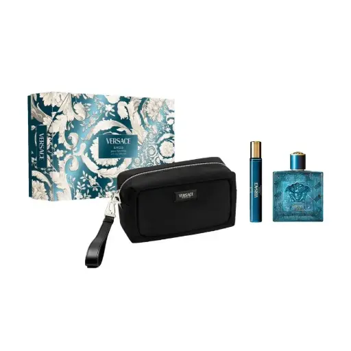 [8011003903122] VERSACE EROS MEN SET EDP 100ML+EDP 10ML+BLACK POUCH 