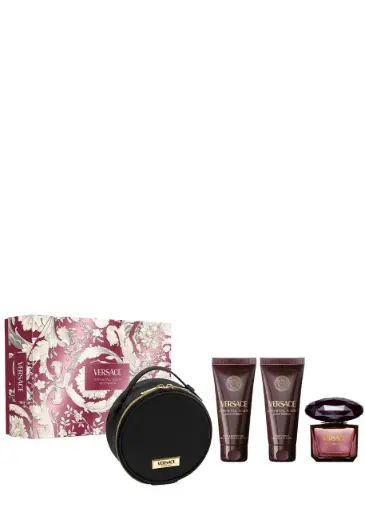 [8011003902866] VERSACE CRYSTAL NOIR WOMEN SET EDP 90ML+BL 100ML+BATH & SG 100ML+MAKE UP CASE 
